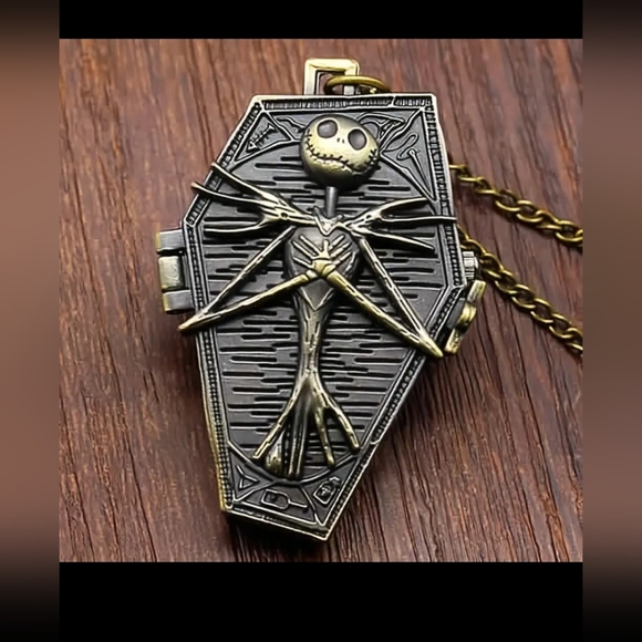 COPY - Jack Skellington Nightmare before christmas pocket watch.Other Styles Av… - Picture 2 of 9